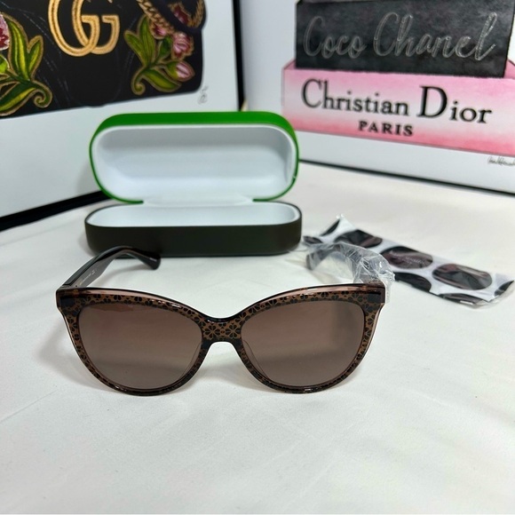 KATE SPADE DAESHA/S 305 BROWN PATTERN GRADIENT AUTHENTIC SUNGLASSES - Picture 4 of 12